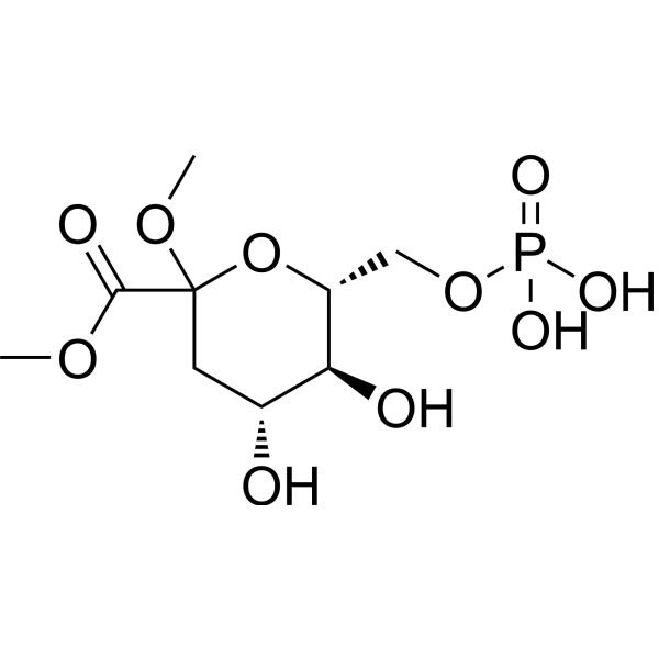 Methyl (methyl 3-deoxy-D-arabino-heptulopyranosid)onate-7-phosphate 91382-80-8